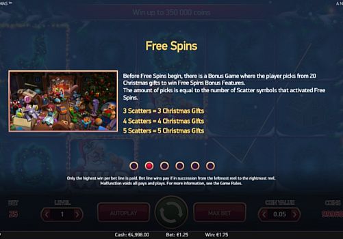 Игра Secrets of Christmas - правила фриспинов Правила фриспинов в игре Secrets of Christmas